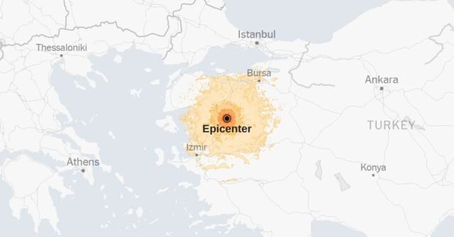 Peta: 6.1-magnitude gempa menyerang kalkun
