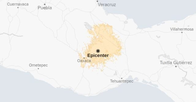 Peta: Gempa bumi 5.8-magnitudo menyerang Meksiko
