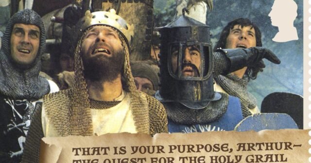 Royal Mail Inggris merayakan Monty Python dengan perangko yang menampilkan sketsa dan karakter ikonik
